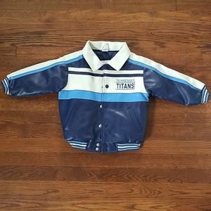 NFL Tennessee Titans Leather 3T Football Jacket